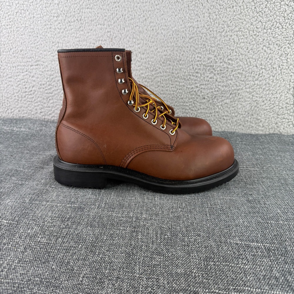 Red Wing 2233 SuperSole Work Boots Mens 11.5 E2 Brown Leather 8 Steel Toe USA EH